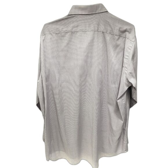 Jack Stone by Thomas Dean Lilac and White Checked Button Down Shirt - Size XXL - Picture 2 of 3